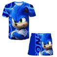 thumbnail image 3 of 2024 Nuevas camisetas para niños, camisetas y pantalones cortos de Sonic, conjuntos de 2 piezas, camisetas de anime para niños, conjuntos de ropa de verano para bebés, 3 of 5