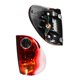 thumbnail image 2 of 2 uds luz trasera de coche lámpara de freno con cableado para L200 2005-2016 lente roja amarilla iluminación de señal luz trasera de coche, 2 of 5