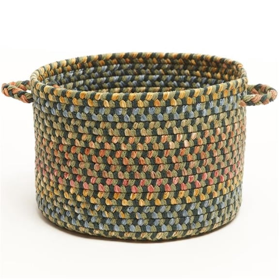 Rhody Rug WO21B010X008 10 x 8 in. Woodstock Basket, Forest & Multi Color