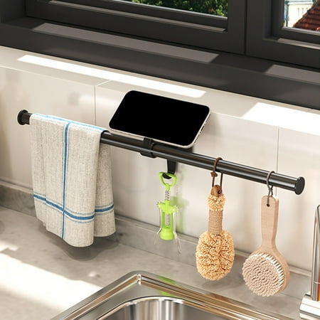 

Ayyufe Storage Holder Space-saving Adjustable Length Practical Rustproof Storage Organizer