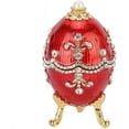 thumbnail image 5 of Joyero de peltre fundido a mano, coleccionable hecho a mano y cocido en horno para guardar sus preciados tesoros (estilo vintage), 5 of 5
