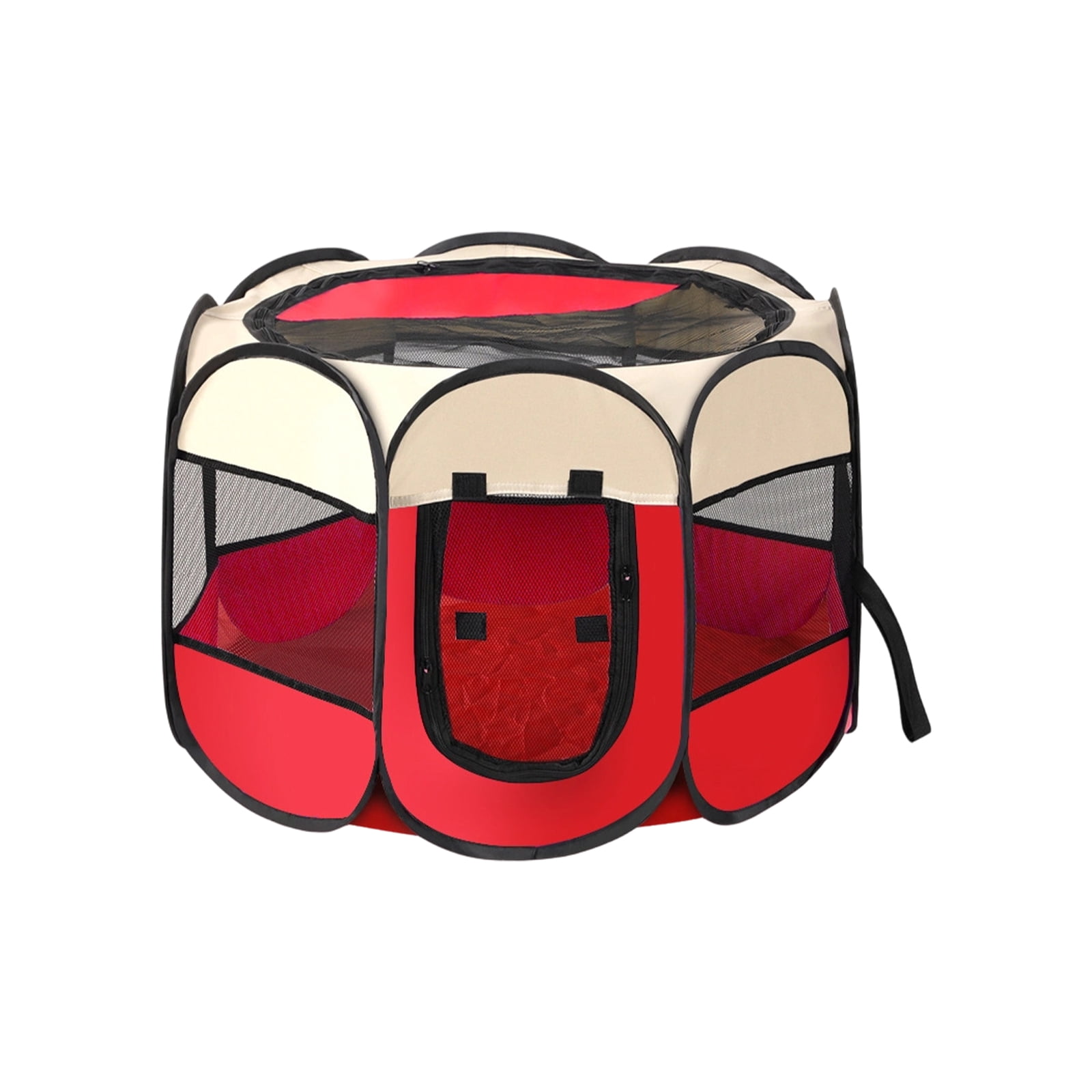 Dog Cat Playpen, Portable Puppy Pet Crate Indoor for Small Dogs Cats Rabbits, Foldable Dog Cage Enclosure for Outdoor, Pop Up Dogs Tent Kennel with Carrying Case