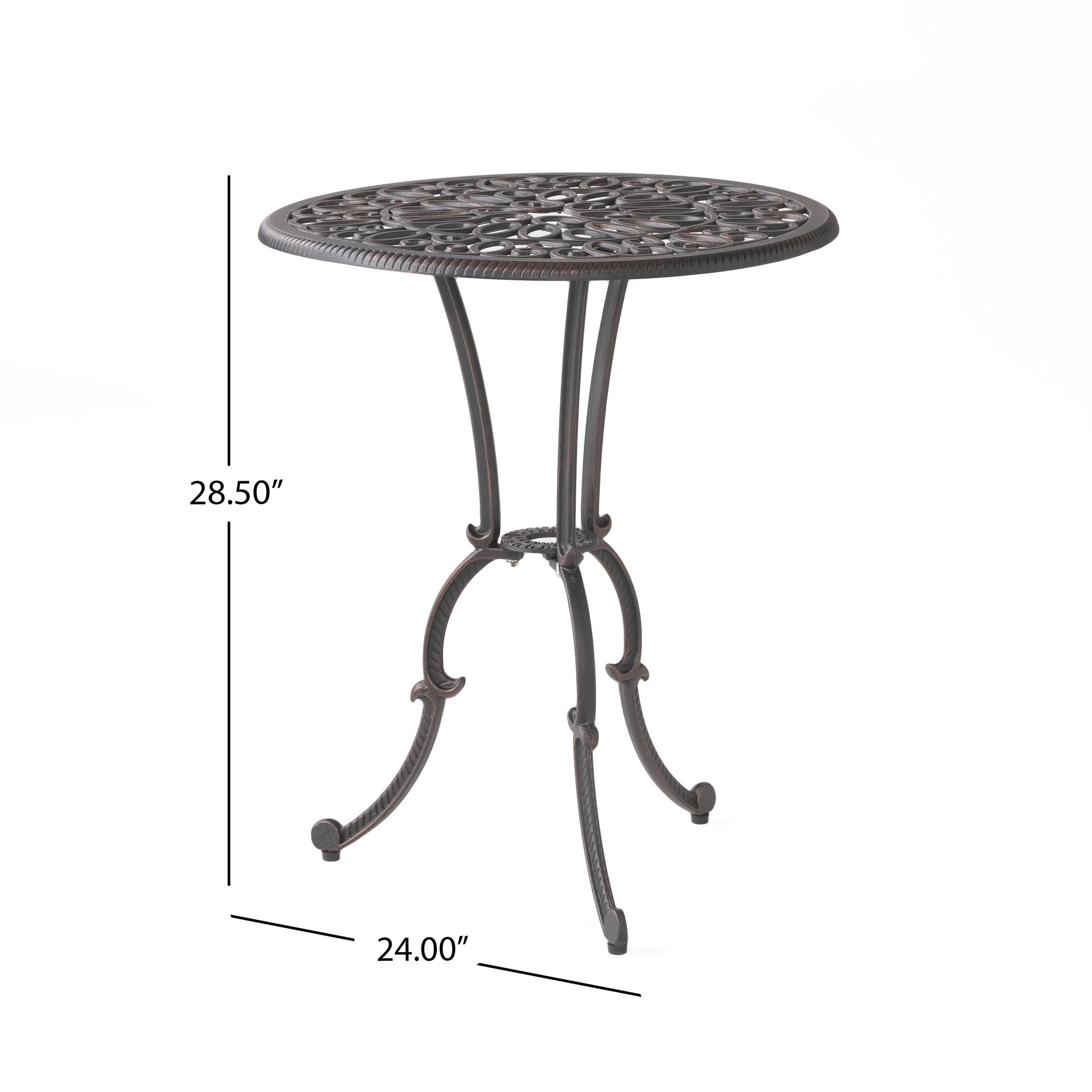 Dakota Aluminum Copper Bistro Set