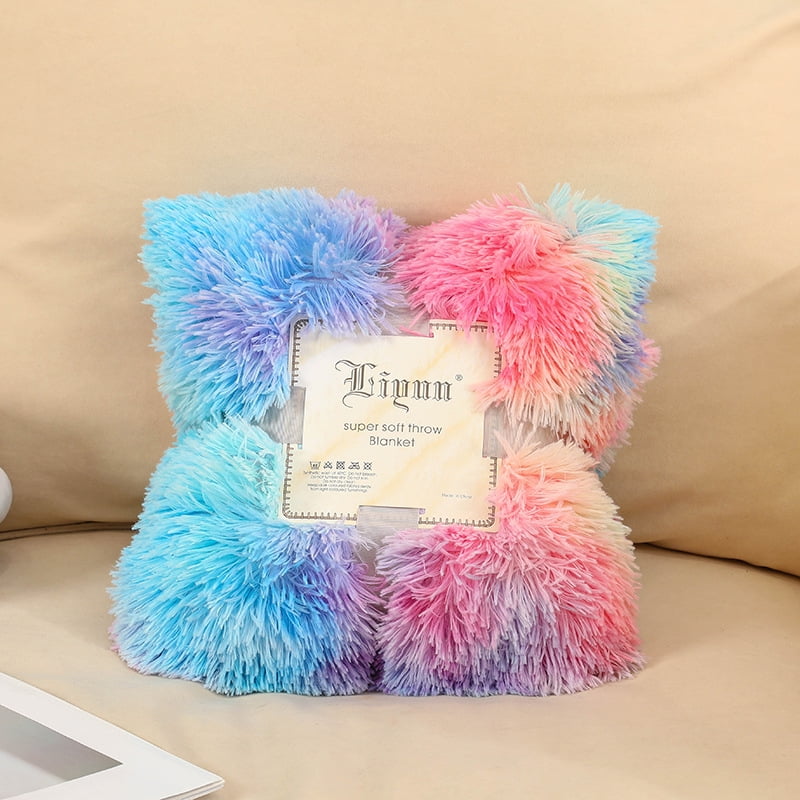Tie dye Blanket Sofa Rainbow Blanket Winter Double layer Gift Plush Blanket Crystal Blanket 80x120cm Rainbow Walmart