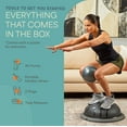 thumbnail image 6 of Lifepro Horizon Half Balance Ball Trainer – Non-Slip Stability Exercise Ball for Home Gym & Full-Body Workouts, Core & Balance Training, Heavy-Duty, 440 lb Capacity - Gray, 6 of 9