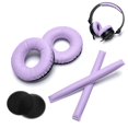 thumbnail image 1 of Voarmaks Kits de Almohadillas y Acolchado para Diadema en Colores del Arcoíris Compatibles con Sennheiser HD25 HD250BT HD25-II HD25S Il HMD25 (Set Morado LR), 1 of 9