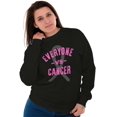 thumbnail image 3 of Battle Breast Cancer BCA Awareness Women Crewneck Sweatshirt Brisco Brands S, 3 of 6