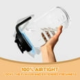 thumbnail image 2 of Wide Mouth Mason Jars Pour Spout Lids, Wide Mouth Mason Jars Pitcher Flip Cap Airtight Handle Lid, Leak Proof Seal Cover, Pack of 4, 2 of 6