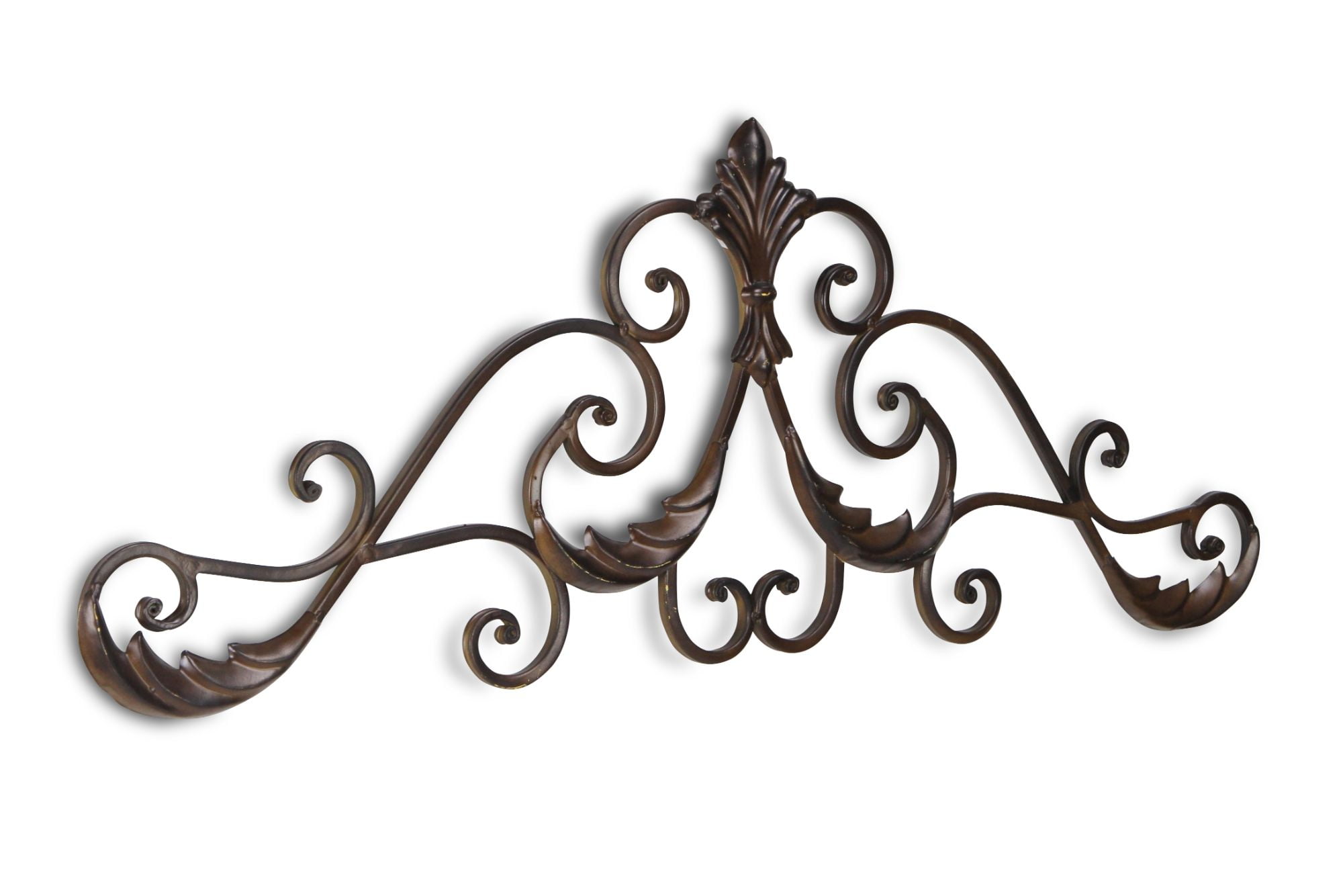 32" Brown Rustic Curved Door Topper Handmade Wall Decor - Walmart.com