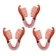 thumbnail image 1 of Juego de 3 pinzas de plástico duraderas para trenzar el cabello, entrelazadas, con agarre tipo garra para moño. marrón, 1 of 9