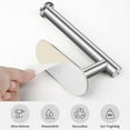 thumbnail image 2 of Portarrollos de papel higiénico sin perforación Portarrollos de papel autoadhesivo Acero inoxidable para baño Cocina Plata Vhermosa OTTO-LXL-0051, 2 of 5