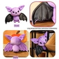 thumbnail image 4 of Bat Plush Stuffed Animal Toy Soft Huggable Doll For Kids Halloween &, 4 of 9
