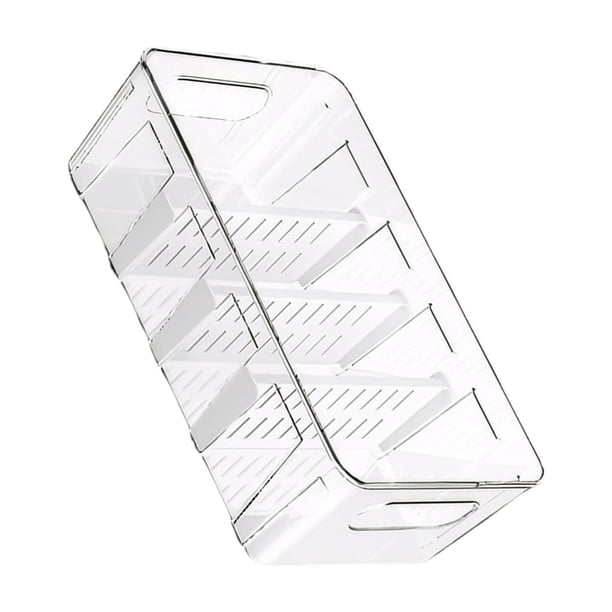 Wosthever Caja para el frigorífico transparente ABS con cesta de drenaje, artículos fáciles de usar, herramientas de cocina de calidad Cocina y Comedor trompeta
