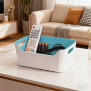 Plastic Small Storage Box,Deck Storage Boxes for Organizing,Storage Basket, 14x10x6 In Multi-Specification Storage Box - Kitchen/Living Room Snack Organizer