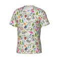 thumbnail image 5 of Vsdgher Rabbit And Butterfly Print Men's Dry Fit Mesh Athletic Shirts Moisture Wicking Tennis T-Shirt Tops, 5 of 9