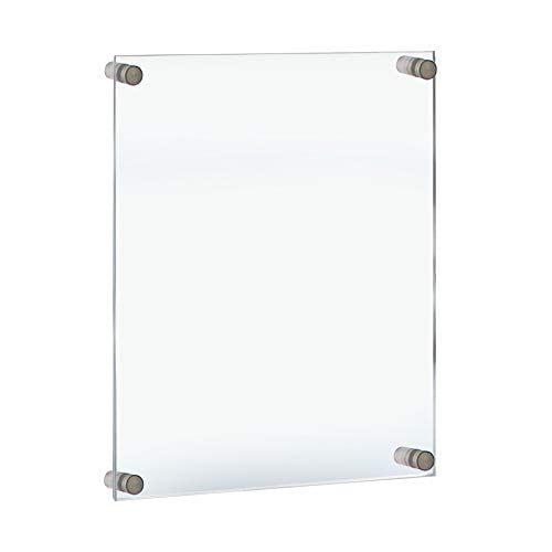 Azar Displays 105524 Standoff Sign Holder: 18" X 24" Graphic Size. Overall Frame Size: 22" X 28", clear