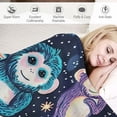 thumbnail image 3 of Orinice Monkeys Planets Space Warm Lightweight Blanket Soft Fleece Blankets Throw Blanket for Living Rooms Sofa Decor Cow Gifts All Seasons Bedding 40x50in, 3 of 6