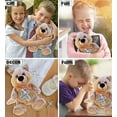 thumbnail image 3 of DolliBu Sitting Wolf Stuffed Animal with Silver Cross Plush - Religious Baby Baptism Gifts for Boys and Girls, Cute Dedication Christening Baby Gifts Plush Prayer Toy Healing Teddy Bear - 9 Inches, 3 of 6