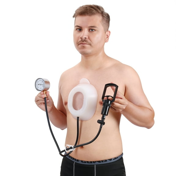 Pectus Excavatum Vacuum Bell - Pectus Excavatum Orthosis Brace,Physical Correction,Washable,Real-Time Pressure Monitoring,Easy to Operate