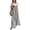 46# Gray, variant on Polka Dot Jumpsuits for Women Summer Casual Boho Wide Leg Overalls Loose Fit Sleeveless Rompers with Pockets(Green,S)