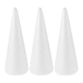 thumbnail image 1 of Conos de espuma de 3pcs Conos de árboles de espuma de bricolaje material de poliestireno suministros de arte, 1 of 6