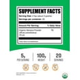 thumbnail image 5 of BulkSupplements Organic Banana Powder, 100g (0.22 lbs), 20 Servings, 5 of 5