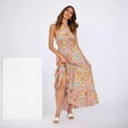 thumbnail image 3 of New Spring/Summer Women's Sexy Strappy Halter Neck Slit Floral Print Vacation Dress, 3 of 6