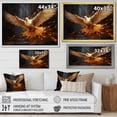 thumbnail image 4 of Designart "Graceful Golden Dove I" Dove Floater Framed Canvas Art Print, 4 of 5