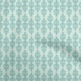 thumbnail image 1 of oneOone Cotton Poplin Twill Mint Fabric Asian Block Print Diy Clothing Quilting Fabric Print Fabric By Yard 56 Inch Wide, 1 of 4