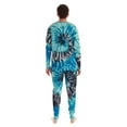 thumbnail image 4 of #FollowMe Matching Christmas Pajamas for Family & Couples  Festive Holiday Sleepwear (Tie Dye Blue Swirl, Mens 3X-Large), 4 of 4