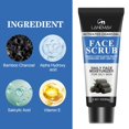 thumbnail image 5 of Exfoliante corporal, exfoliante corporal, exfoliante facial de carbón para hombres, elimina puntos negros, exfolia, hidrata, limpia profundamente y contiene 80 g de crema hidratante., 5 of 5