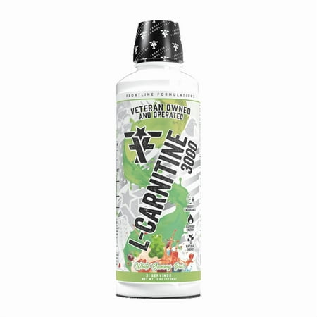 Frontline Formulations L-Carnitine | Premium Stimulant Free Workout Drink | Transforms Fat Into Energy and Supports Muscle Recovery For Men and Women | White Gummy Bear