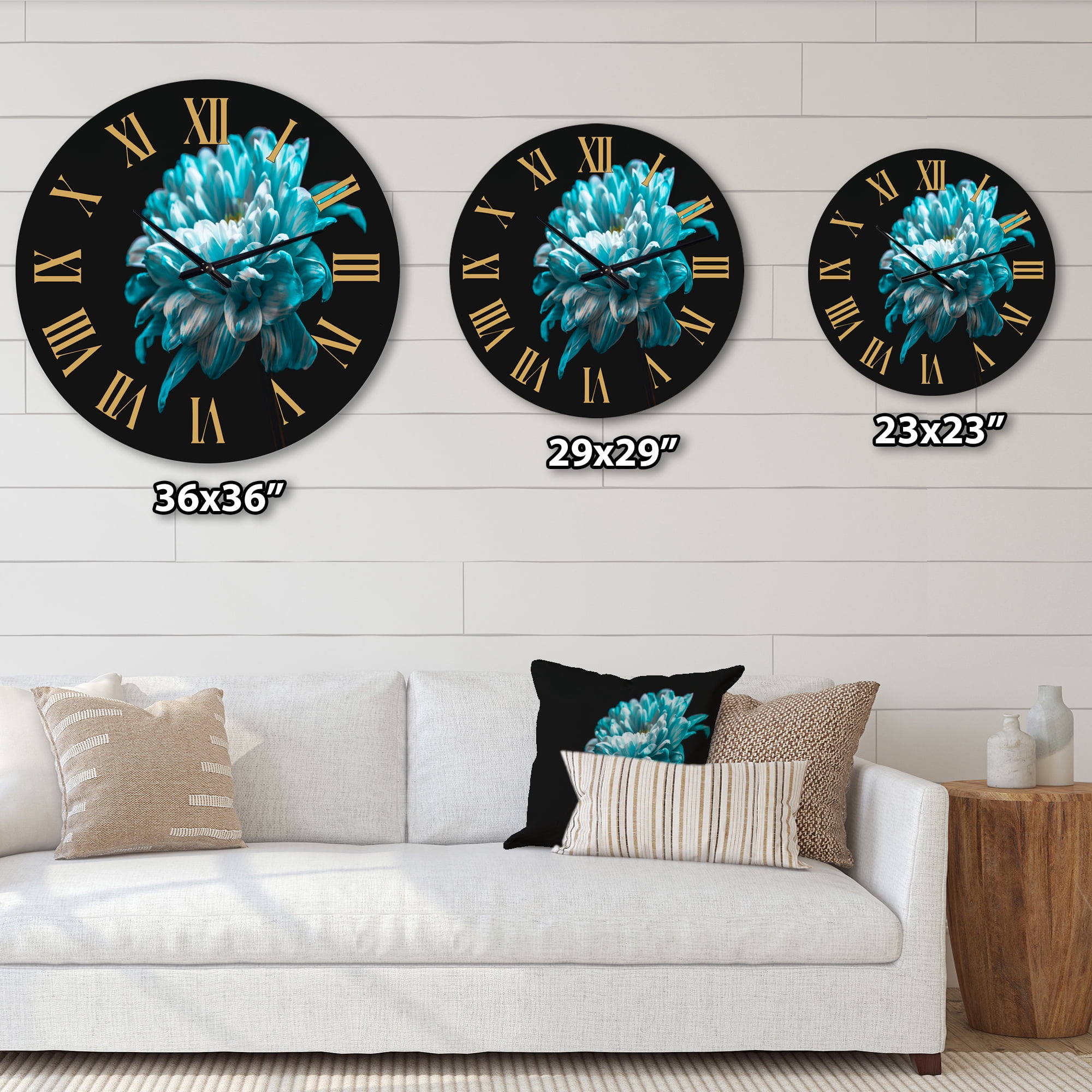 Designart 1 in Quartz Traditional Wall Clock