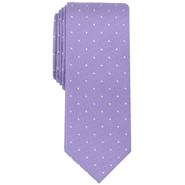 bar III Mens Dot Skinny Self-tied Necktie, Púrpura, Talla única bar III Corbata (Atada a sà misma)