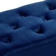thumbnail image 6 of Duhome Elegant Lifestyle Modern Velvet Bench Ottoman, Upholstered Bench for Entryway Bedroom, Tufted End of Bed Bench, Blue, 6 of 8