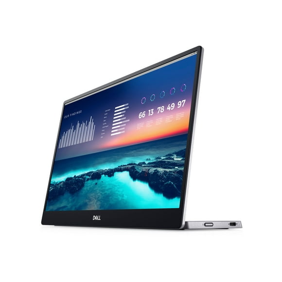 Dell P1424H - LED monitor - 14" - portable - 1920 x 1080 Full HD (1080p) - IPS - 300 cd/m������ - 700:1 - 6 ms - 2xUSB-C - BTO - with 3 years Advanced Exchange Service and Limited Hardware Warranty