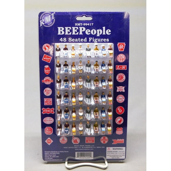 RMT BEEPEOPLE Painted Seated People Figures - 48 Pack O Gauge
