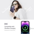 thumbnail image 6 of Designed for iPhone 15 Pro Case, [Support Wireless Charging] Soft Silicone Slim Anti-Scratch Protective Phone Case for iPhone 15 Pro 6.1 inch, Dark Purple, 6 of 12