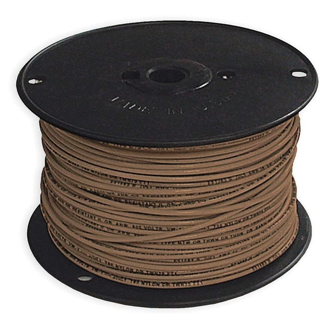 Fil de Cuivre THHN STANDS 12 Gauge (2500, Brun)
