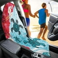 thumbnail image 3 of Binienty Sea Turtle Sweat Towel Car Seat Cover for Post Workout Gym Tropical Hibiscus Beach Towel Car Seat Covers Front Seats Universal for Cars SUV Truck, 3 of 7
