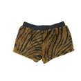 thumbnail image 2 of P.J. Salvage Womens Tiger Print Pajama Shorts, Brown, Small, 2 of 2