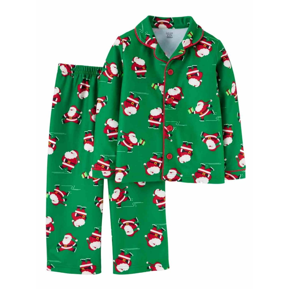 Gymboree Christmas Pajamas 2022 Carter's Carters Infant & Toddler Boys Green Flannel Santa Claus Gymboree Christmas Pajamas 2022 Carter's Carters Infant & Toddler Boys Green Flannel Santa Claus