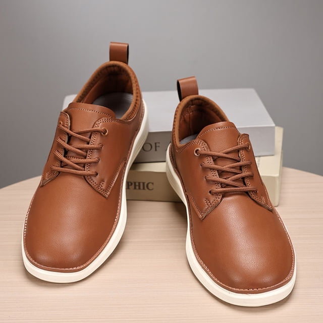 Zapatos de vestido de cuero para hombres zapatos de negocios de moda zapatos livianos oxfords zapatos para caminar casuales para oficina de negocios