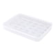 thumbnail image 2 of Caja apilable de plástico transparente para almacenar huevos con tapa, organizador de refrigerador para huevos frescos, 34.8x26x6 cm, blanco, 2 of 6