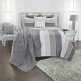 thumbnail image 5 of Rizzy Home Olivia Grace Cotton Quilt in Gray King, 5 of 10