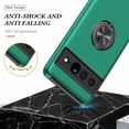 thumbnail image 5 of KOMI Pixel 7 Case, Google Pixel 7 Case with HD Screen Protector, Shockproof Google Pixel 7 Phone Case with 360° Magnetic Ring Holder Kickstand Phone Case for Google Pixel 7 Green, 5 of 5