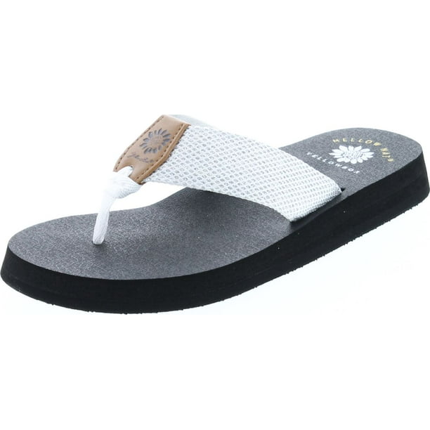 Yellow Box Women's Dax Sandal, White, 7.5