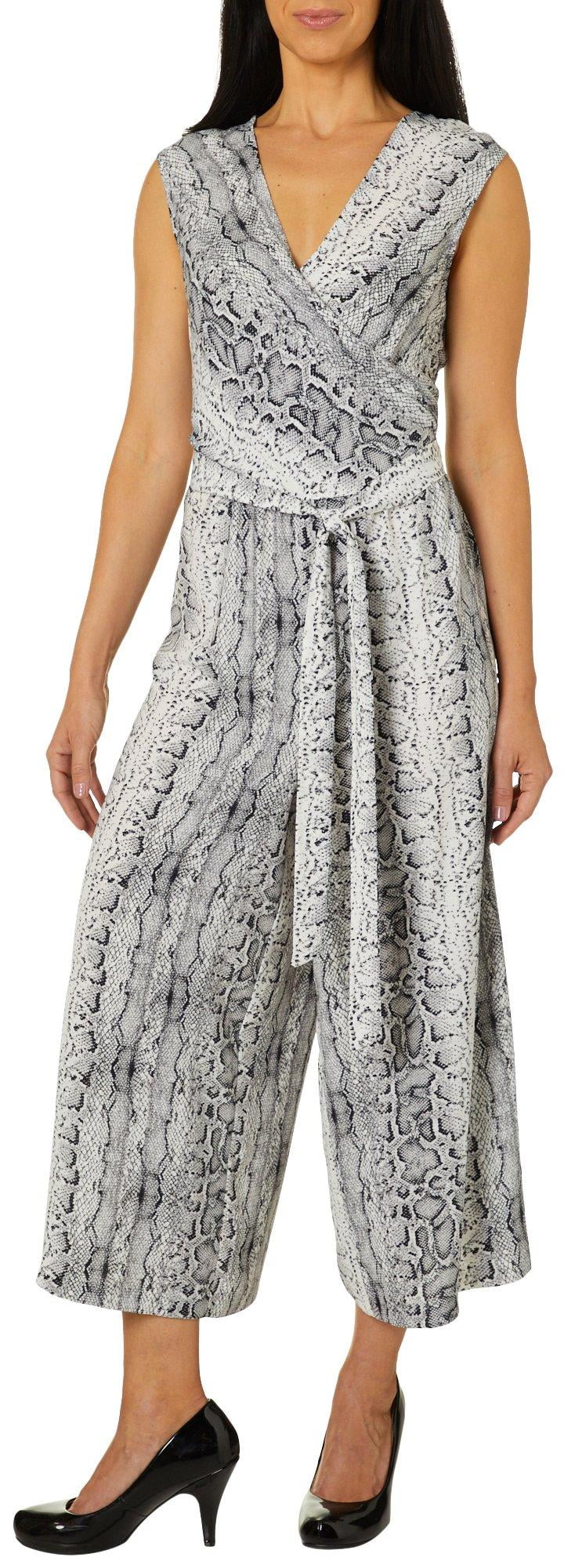 white snakeskin jumpsuit