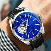 CHENXI New Luxury Men Automatic Mechanical Watch Fashion Leather Clock Top Brand Business Tourbillon Waterproof Wristwatch