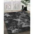thumbnail image 2 of Ahgly Company Indoor Rectangle Patterned Charcoal Black Area Rugs, 7' x 9', 2 of 6
